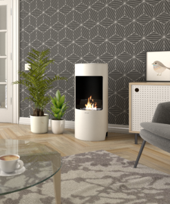 HENLEY Paris Freestanding White Bio Ethanol Stove