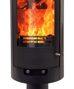 Leaf Mulberry Pedestal Multifuel Stoves (No Side Windows)